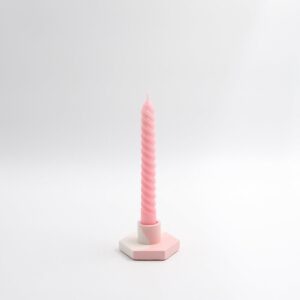 candle holder pink waterfall